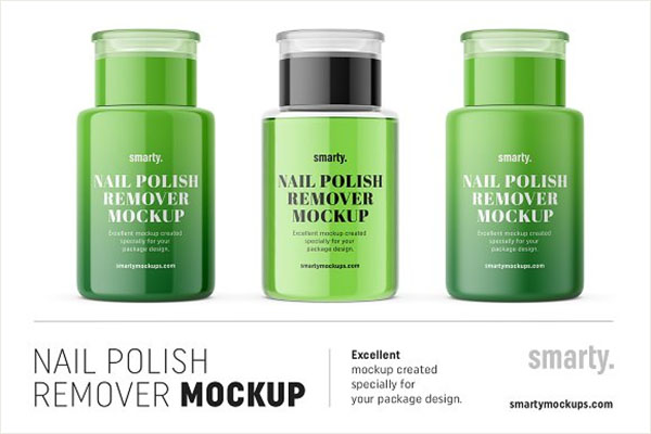 Nail Polish Remover Mockups