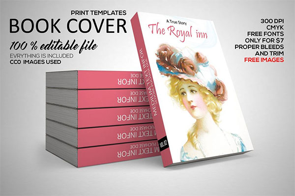 Novel Book Cover Template Design