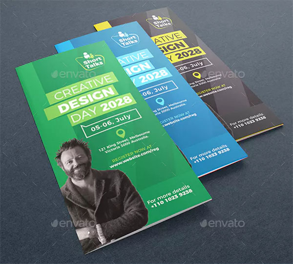 PSD Conference Trifold Brochure Template