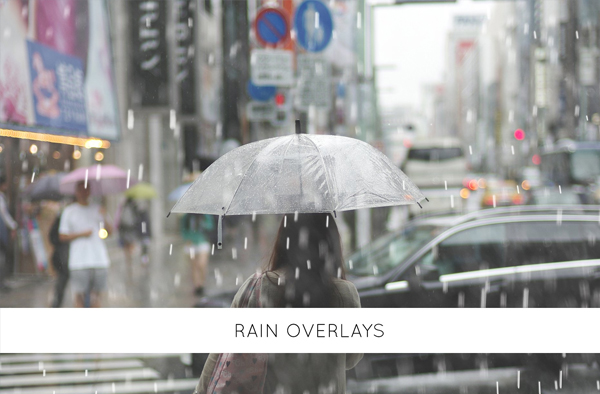 Photoshop Rain and Water Effect Overlays