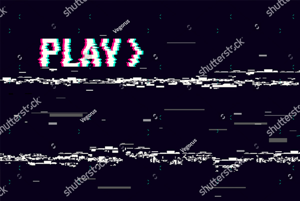 Play Effect Glitch Texture