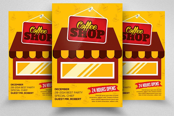 Printable Cafe Flyer Template