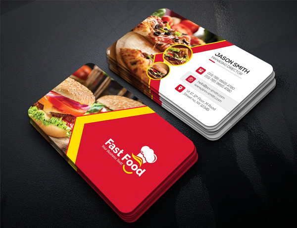 Printable Fast Food Business Card