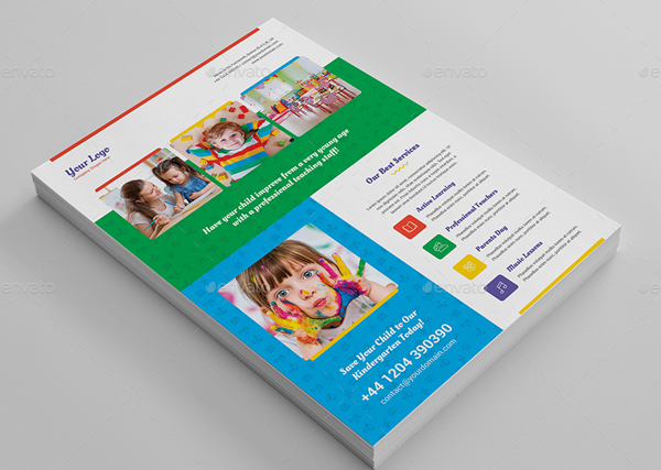 Printable Kindergarten Flyer Template