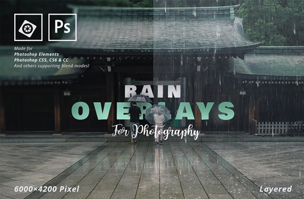 Rain Overlays for Photography