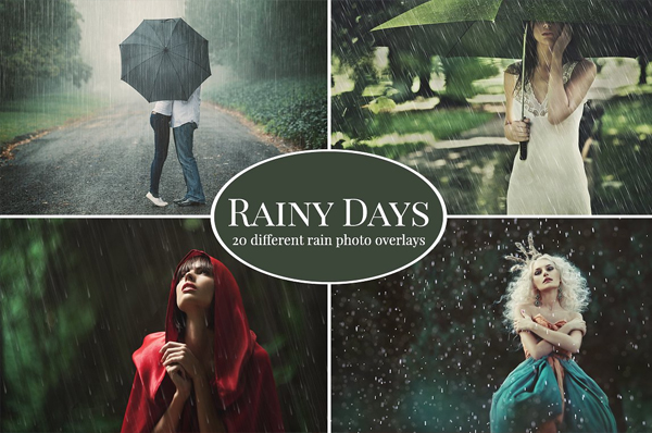 Rainy Days Photo Overlays