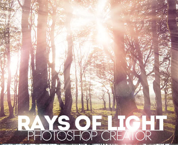 Rays of Light Photoshop Action
