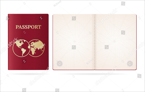 Realistic Detailed 3D Passport Mockup