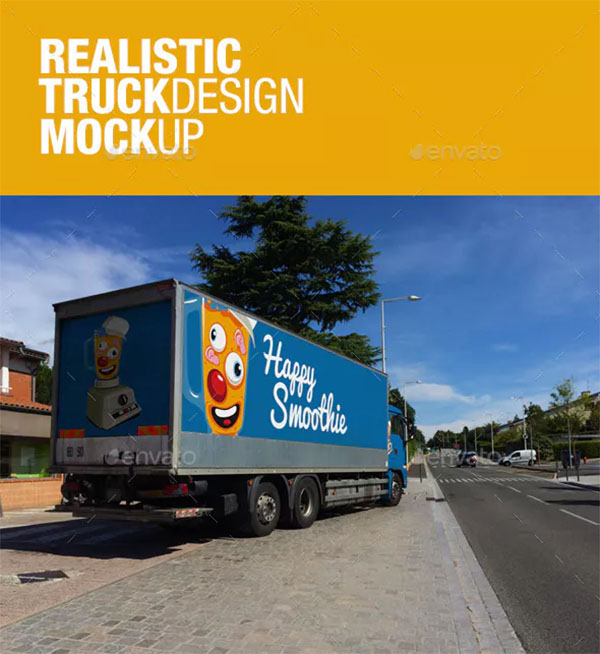Realistic Truck Design Mockups