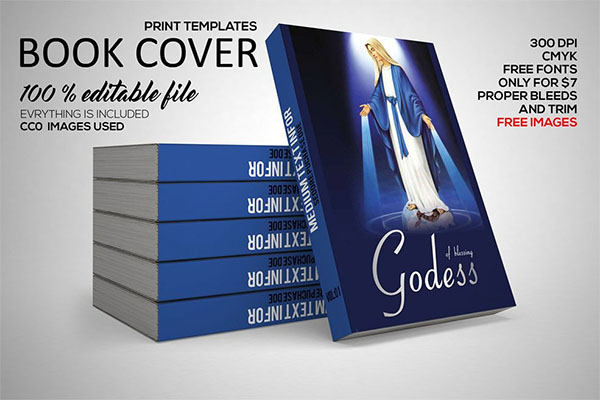 Religion Book Cover PSD Template