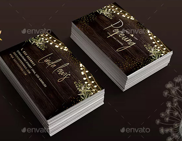 Rustic Fast Food Business Card