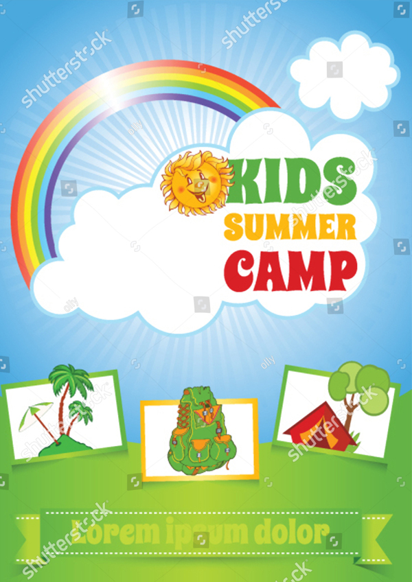 Summer Kid Camp Flyer Template