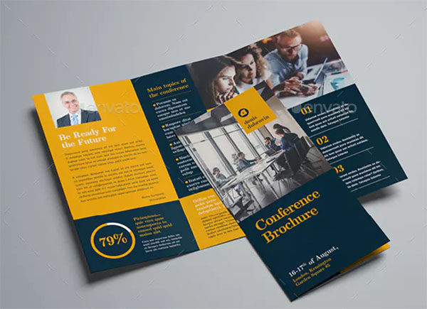 Trifold Conference Brochure Template