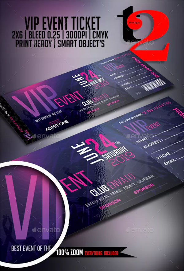 VIP Ticket Templates - +47 Free & Premium PSD Vector PDF Downloads