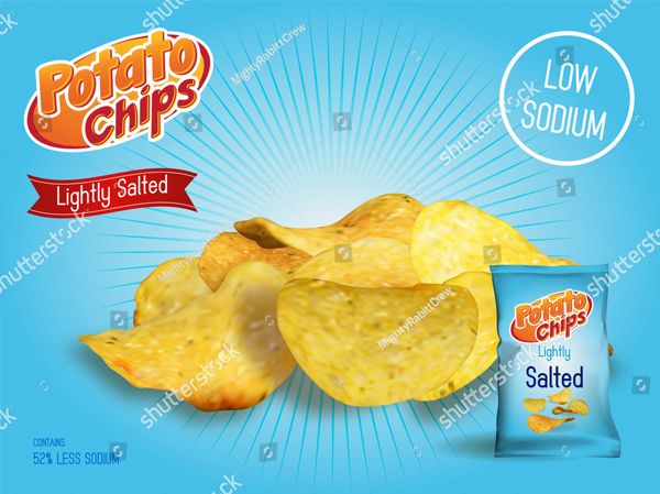 Vector Chips Packing Design Template