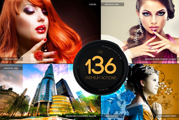 136 Premium Photoshop Actions