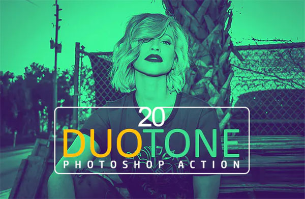 20 Duotone Photoshop Action