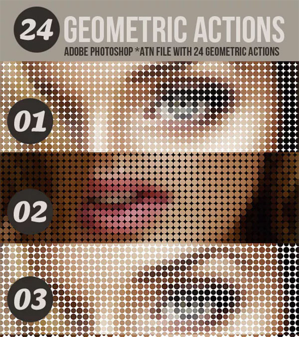 24 Geometric Photo Actions