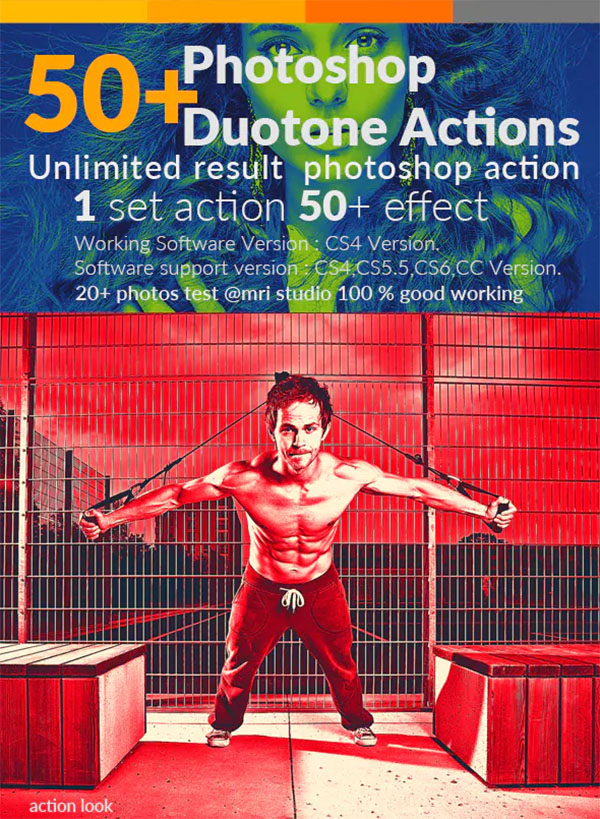 50 Photoshop Duotone Actions