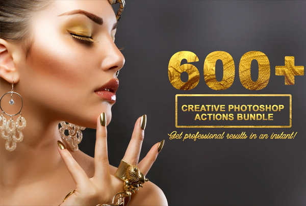 600+ Creative Photoshop Actions Kit