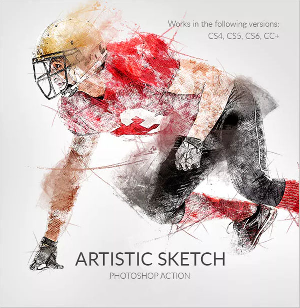 Artistic Sketch PSD Actions