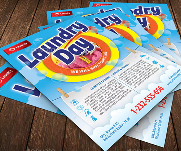 Best Laundry Day Service Flyer Template