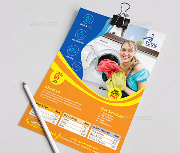 Best Laundry Services Flyer Template