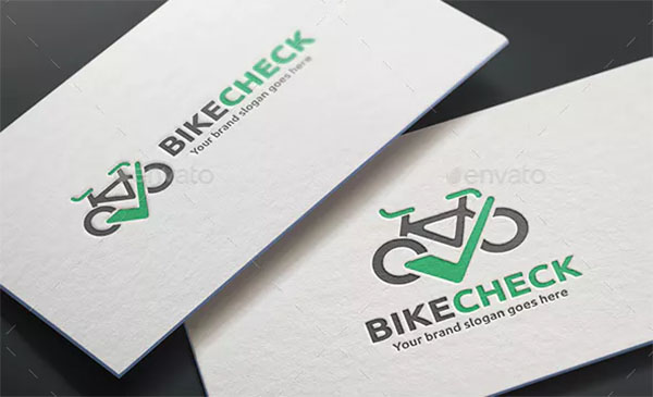 Bicycle Check Logo Template
