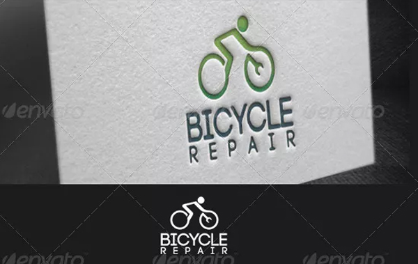 Bicycle Repair Logo Template