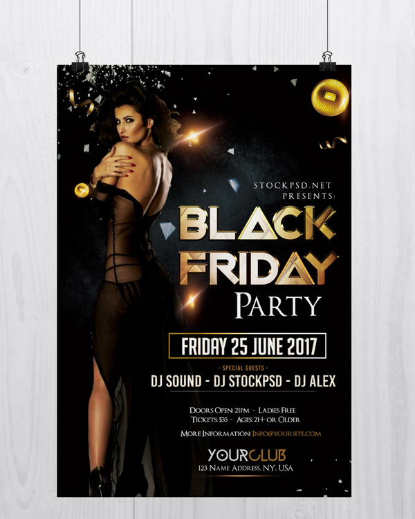 Black Friday Free Download Luxury Flyer Template