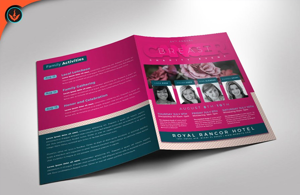 Breast Cancer Charity Event Program