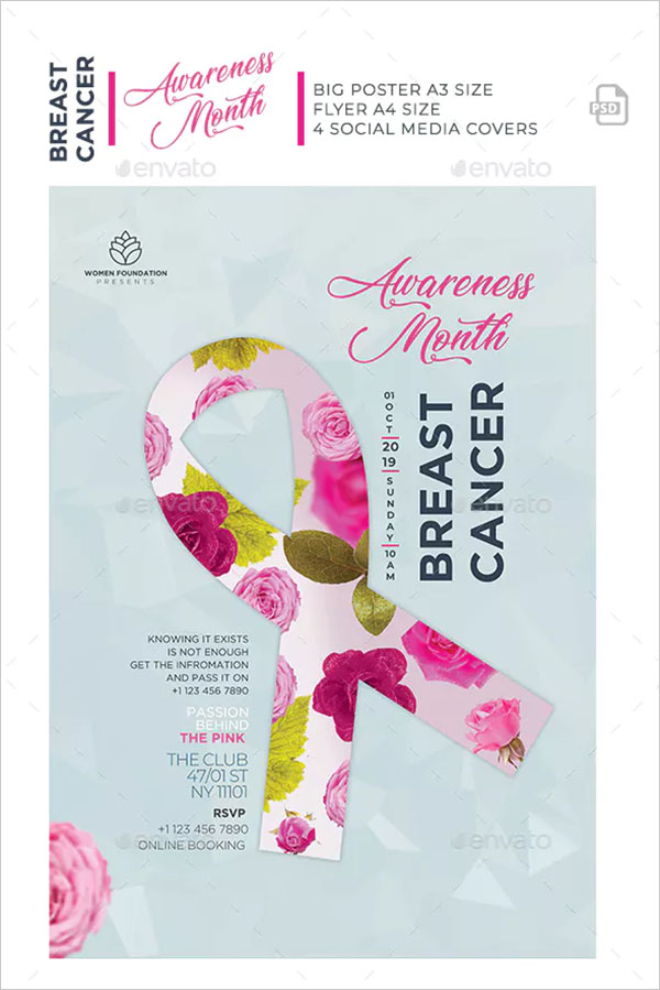 Breast Cancer PSD Flyer