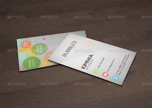 Bubbles Business Card Design