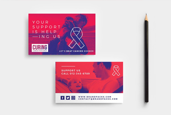 Cancer Charity Business Card