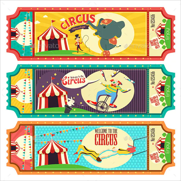 Circus Ticket Design