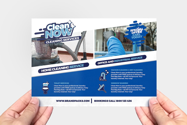 Clean Now Service Flyer Template