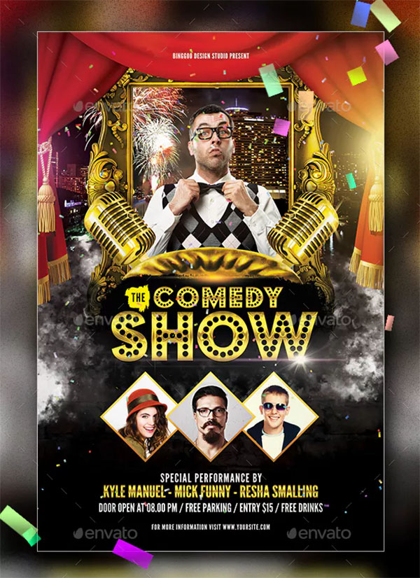 Comedy Night Show Flyer