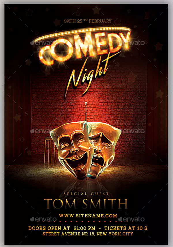 Comedy Show Flyer Design
