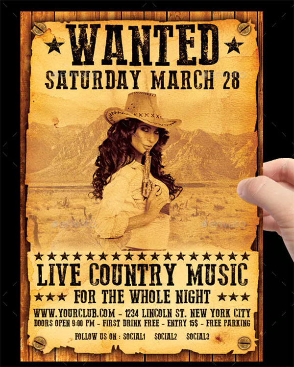 Country Wanted Flyer