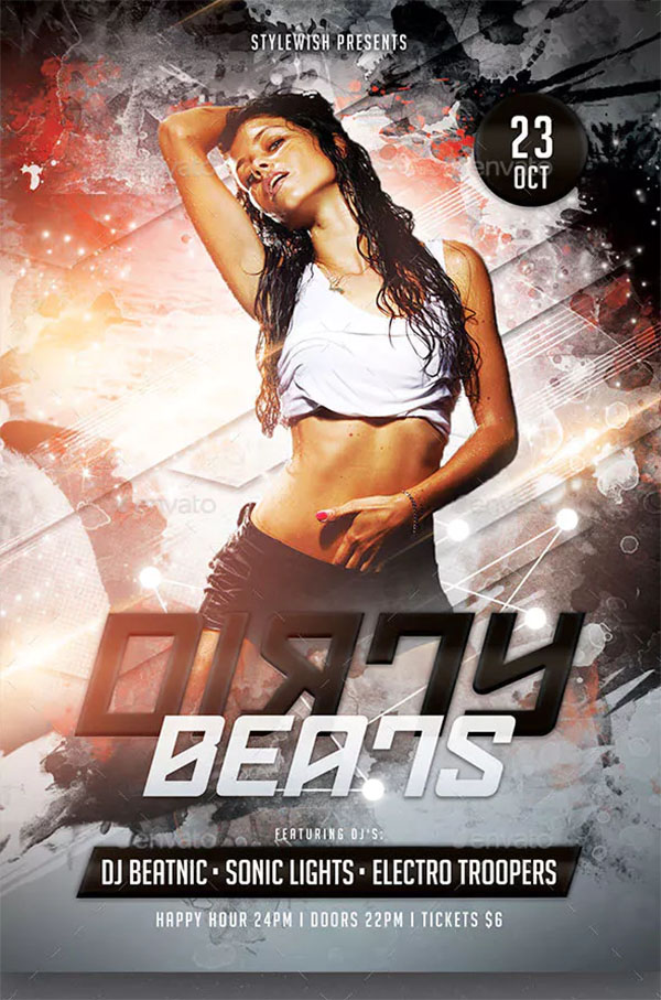 Dirty Beats Flyer Template