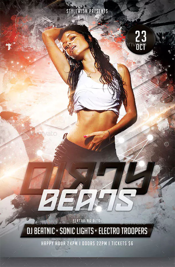 Dirty Beats Flyer Template