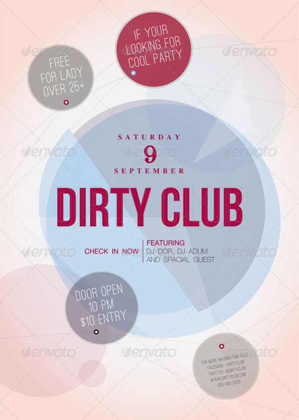 Dirty Club Flyer Template