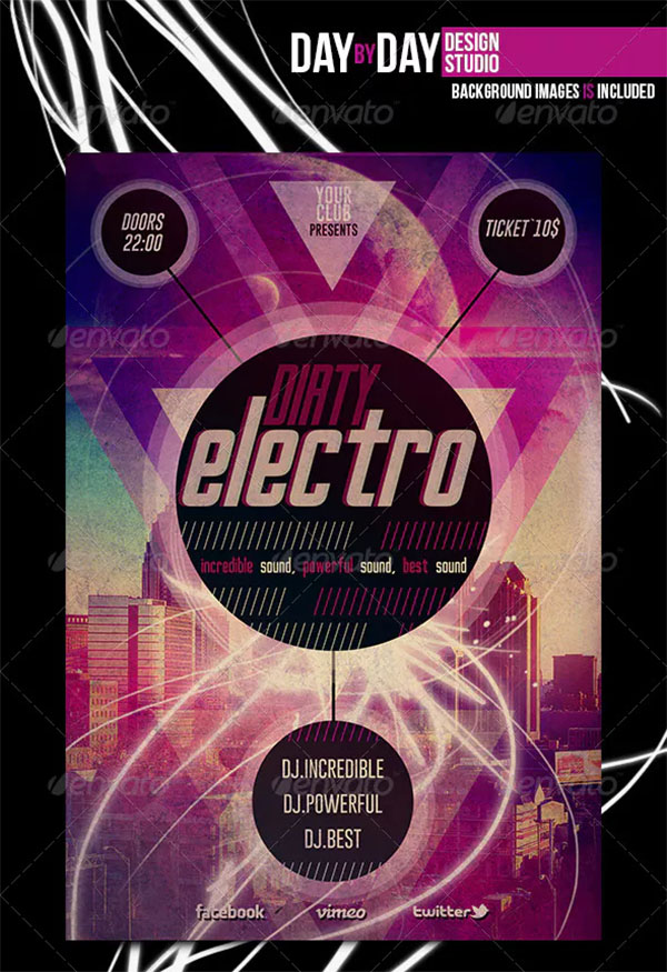 Dirty Electro Flyer Template