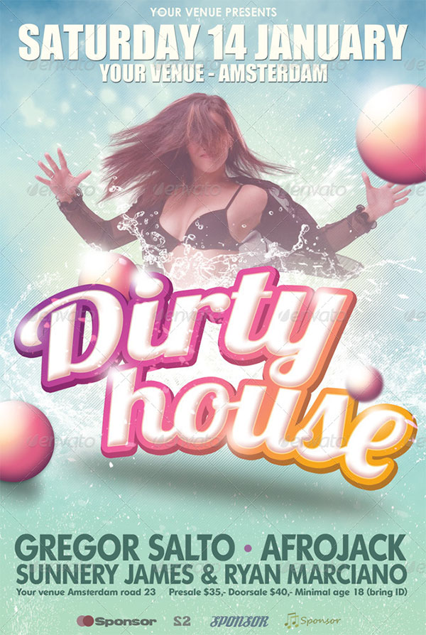 Dirty House Flyer Template