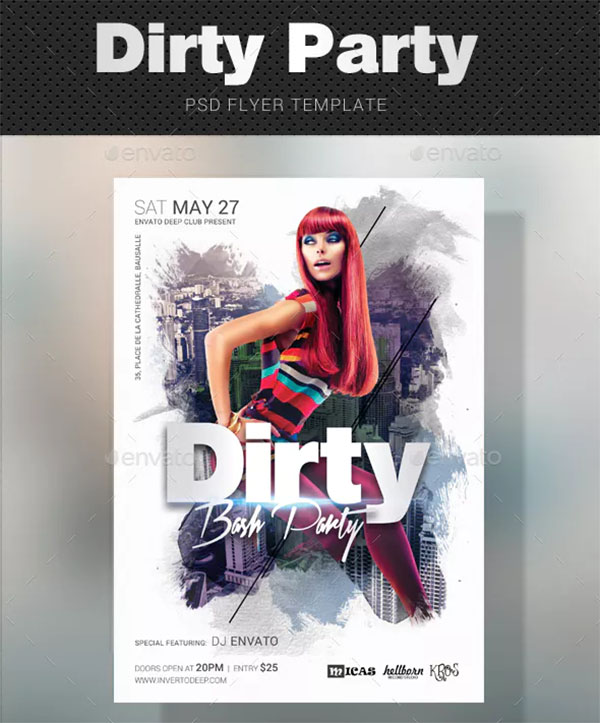 Dirty Party Flyer Design