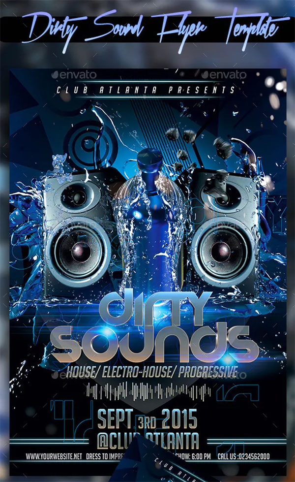 Dirty Sound Flyer Template