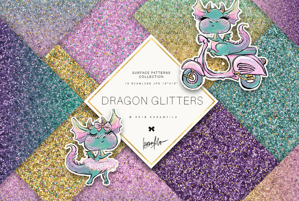 Dragon Glitter Texture