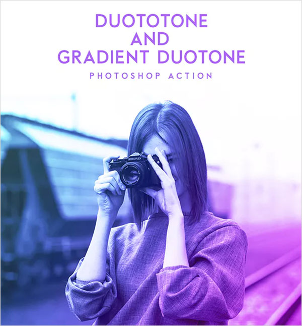 Duotone & Gradient Duotone Photoshop Action