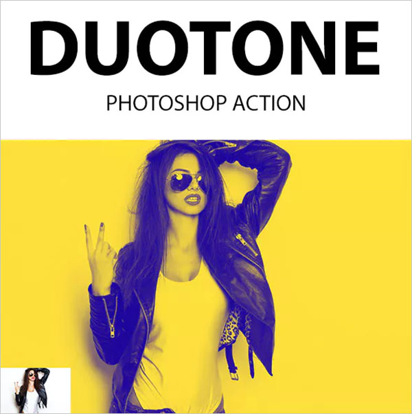 Duotone Photoshop Action Template