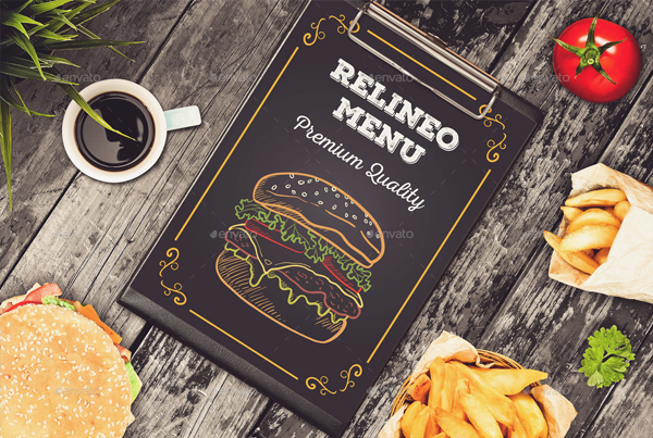 Fast Food Menu Mock-up